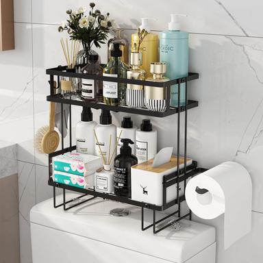 Godboat Bathroom Organizers, 2-Tier Over Toilet Storage