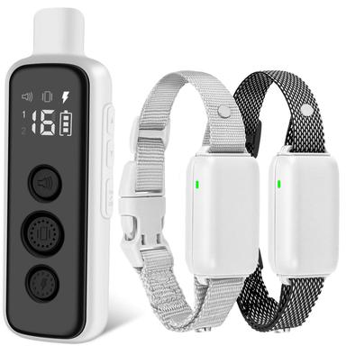 Bousnic Dog Shock Collar for 2 Dogs (Grey)