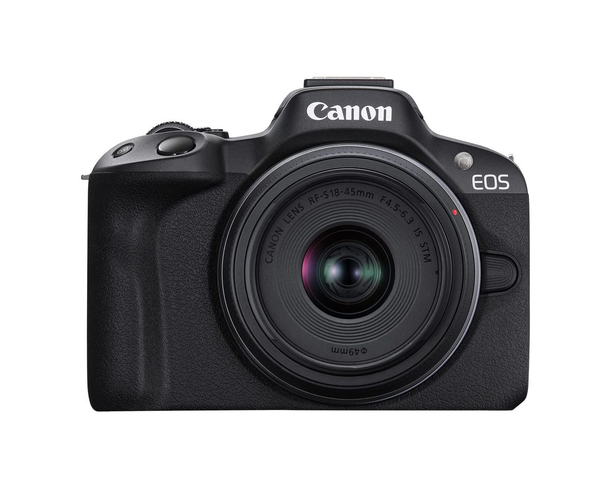 Canon EOS R50 mirrorless camera with 18-45mm kit lens