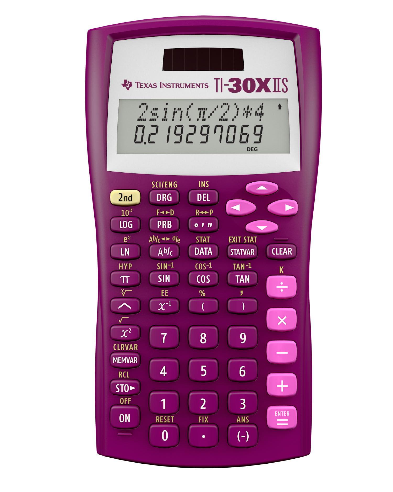 Texas Instruments TI-30XIIS scientific calculator on a desk