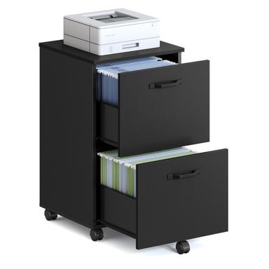 VASAGLE 2-Drawer Small Rolling File Cabinet