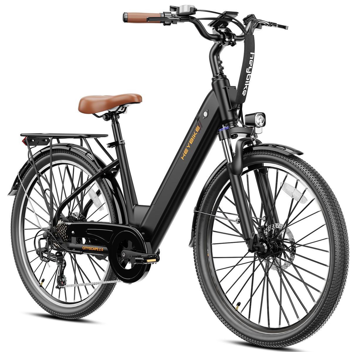 Heybike Cityscape 2.0 electric commuter bike in chalky white