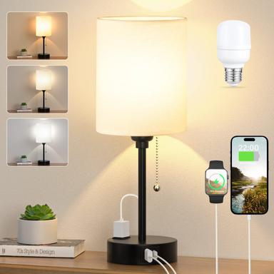 Dicoool Small Bedside Table Lamp