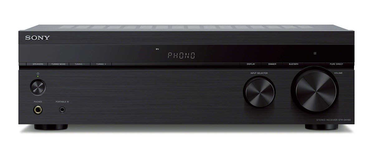 Sony STRDH190 stereo receiver in black