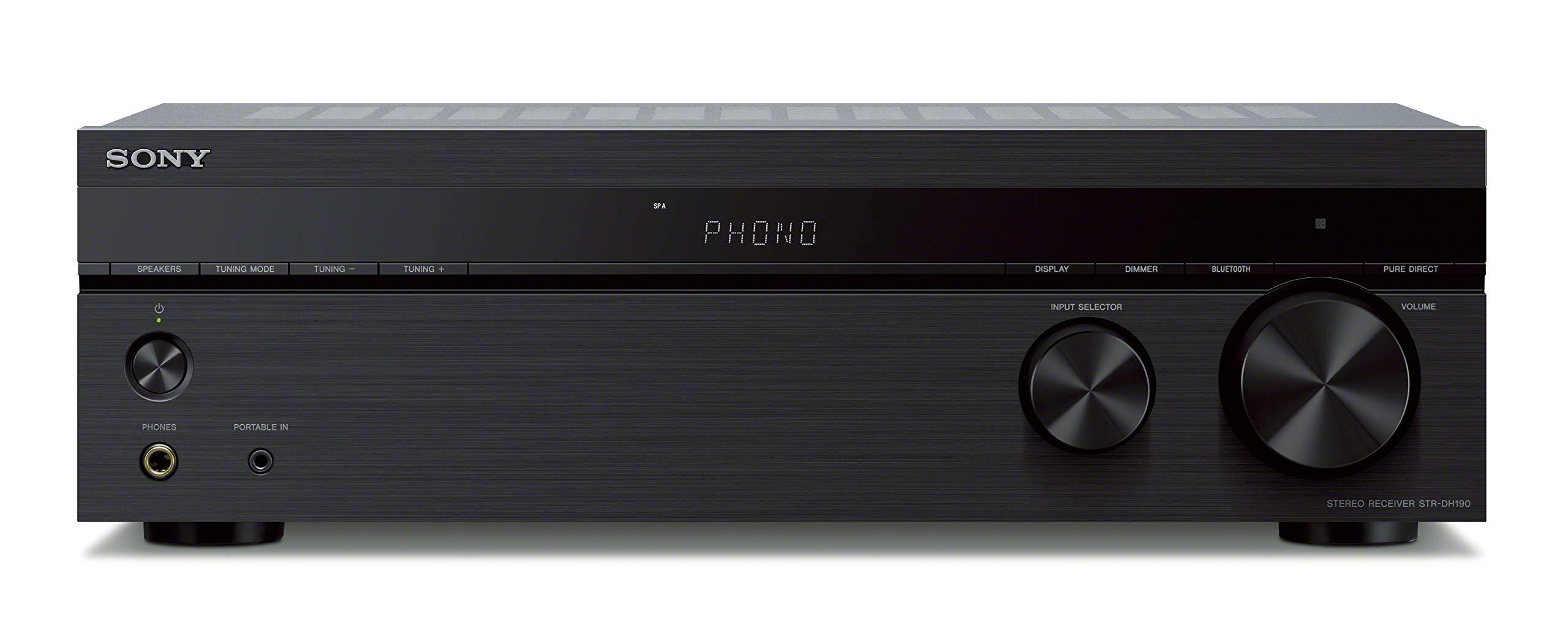 Sony STRDH190 stereo receiver in black