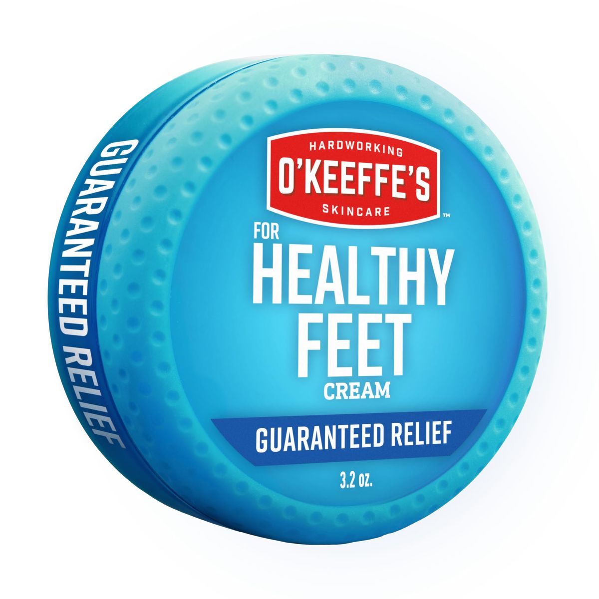 O'Keeffe's for Healthy Feet Foot Cream jar on white background