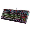 Redragon K552 Mechanical Gaming Keyboard, 87-Key Compact, LED Gaming Keyboard with Red Switches, Anti-Ghosting, Metal Frame for PC Gaming & Typing, Beginner-Friendly (Black)