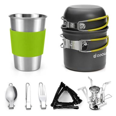 Odoland Camping Cookware with Stove