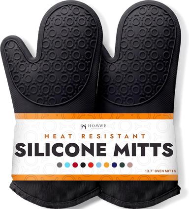 HOMWE Extra Long Silicone Oven Mitt
