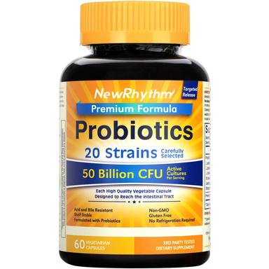 NewRhythm Probiotics 50 Billion CFU 20 Strains