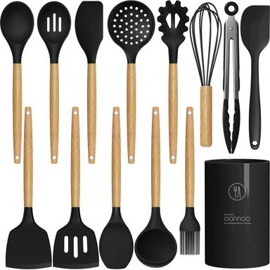 oannao 13-Piece Silicone Set (Black) | Mubboo