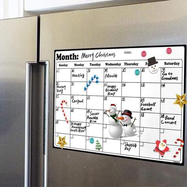 Volcanics Fridge Calendar Magnetic Dry Erase Whiteboard