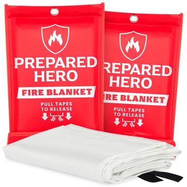 Prepared Hero Fire Blanket (2-Pack)