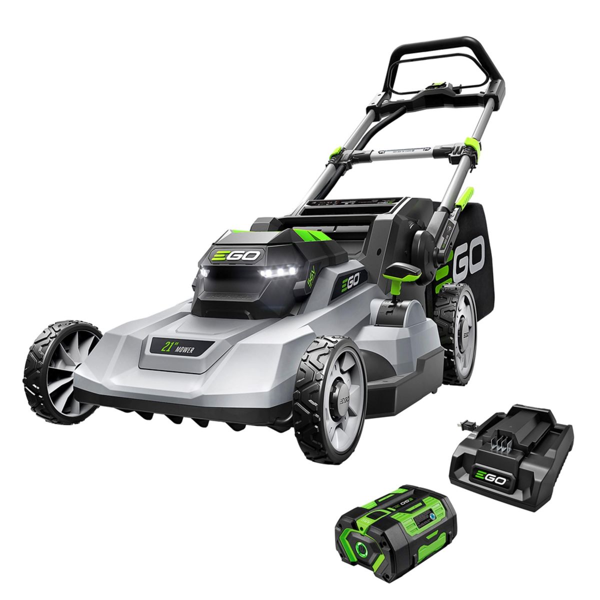 EGO POWER+ 21-inch Cordless Lawn Mower with battery and charger