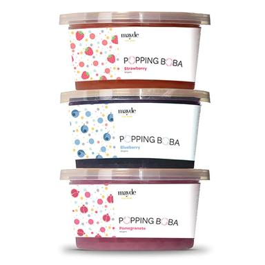 Mayde Popping Boba Pearls Variety Pack, 3 Pack | Mubboo