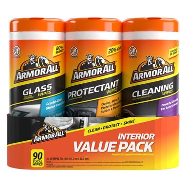 Armor All Car Interior Value Pack, 90 Wipes