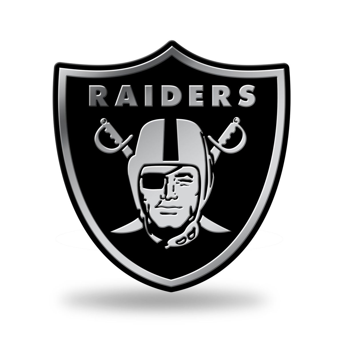 Oakland Raiders Chrome Finished Auto Emblem 3D Sticker
