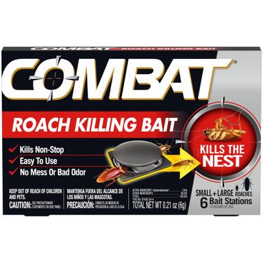 Combat Roach Killing Bait Stations, 6 Count