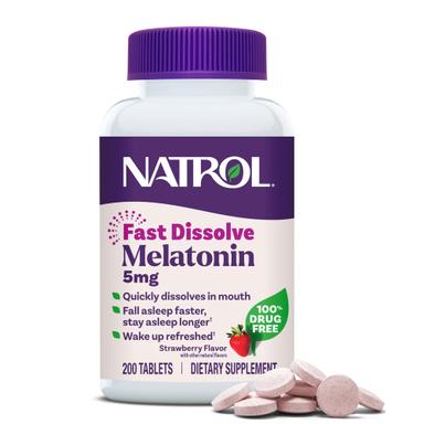 Natrol Melatonin 5mg Fast Dissolve Tablets, 200 Count