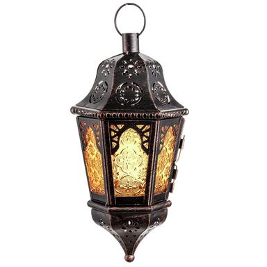 DECORKEY Moroccan Lantern Decorative Indoor & Outdoor, 13.6โโ Vintage Hanging Lantern | Mubboo