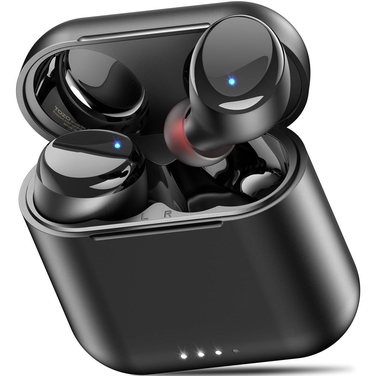 TOZO T6 earbuds in charging case