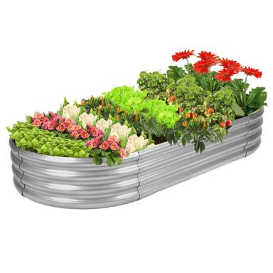 Rakukiri Raised Garden Bed GRS Certified Galvanized Planter