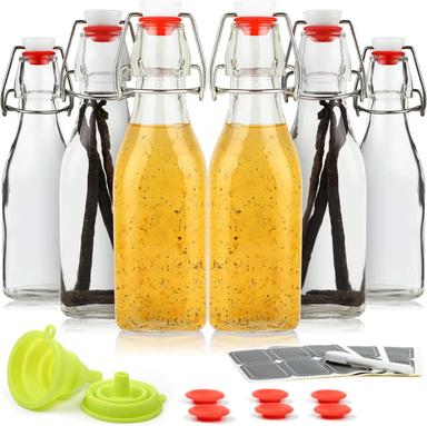 WILLDAN Vanilla Extract Bottles 8.5oz 12-Pack with Accessories