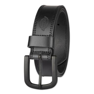 Dickies Men's Leather Belt with Two Row Stitch