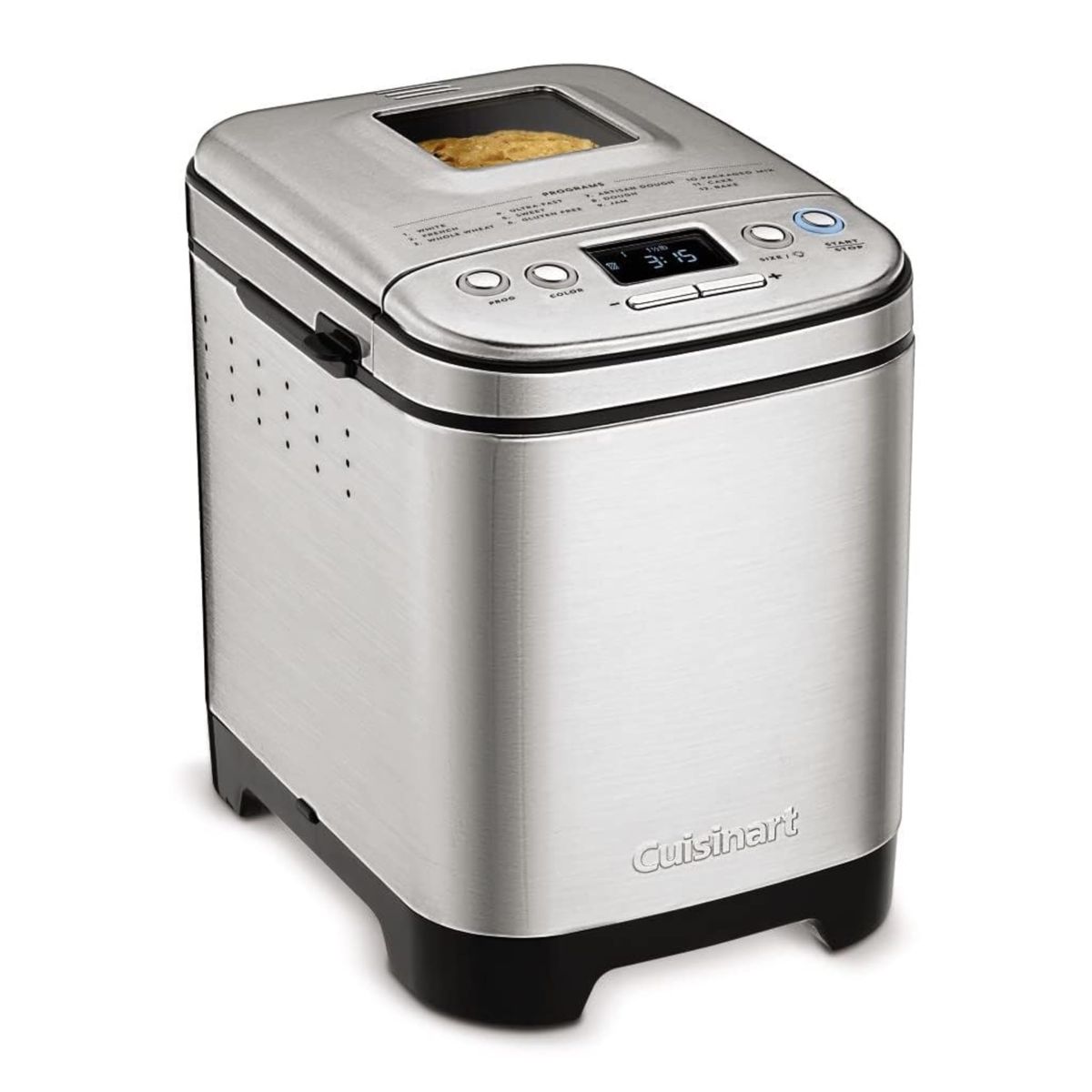 Cuisinart Bread Maker Machine, Stainless Steel Automatic Bread Machine with 12 Menu Options and 2 Lb. Capacity
