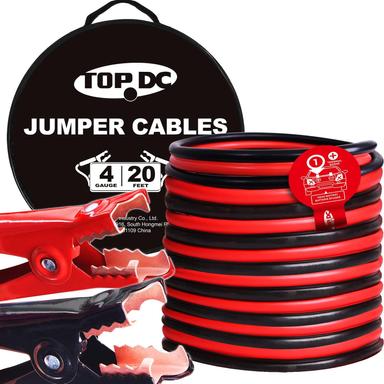 TOPDC 4-Gauge 20-Foot Jumper Cables