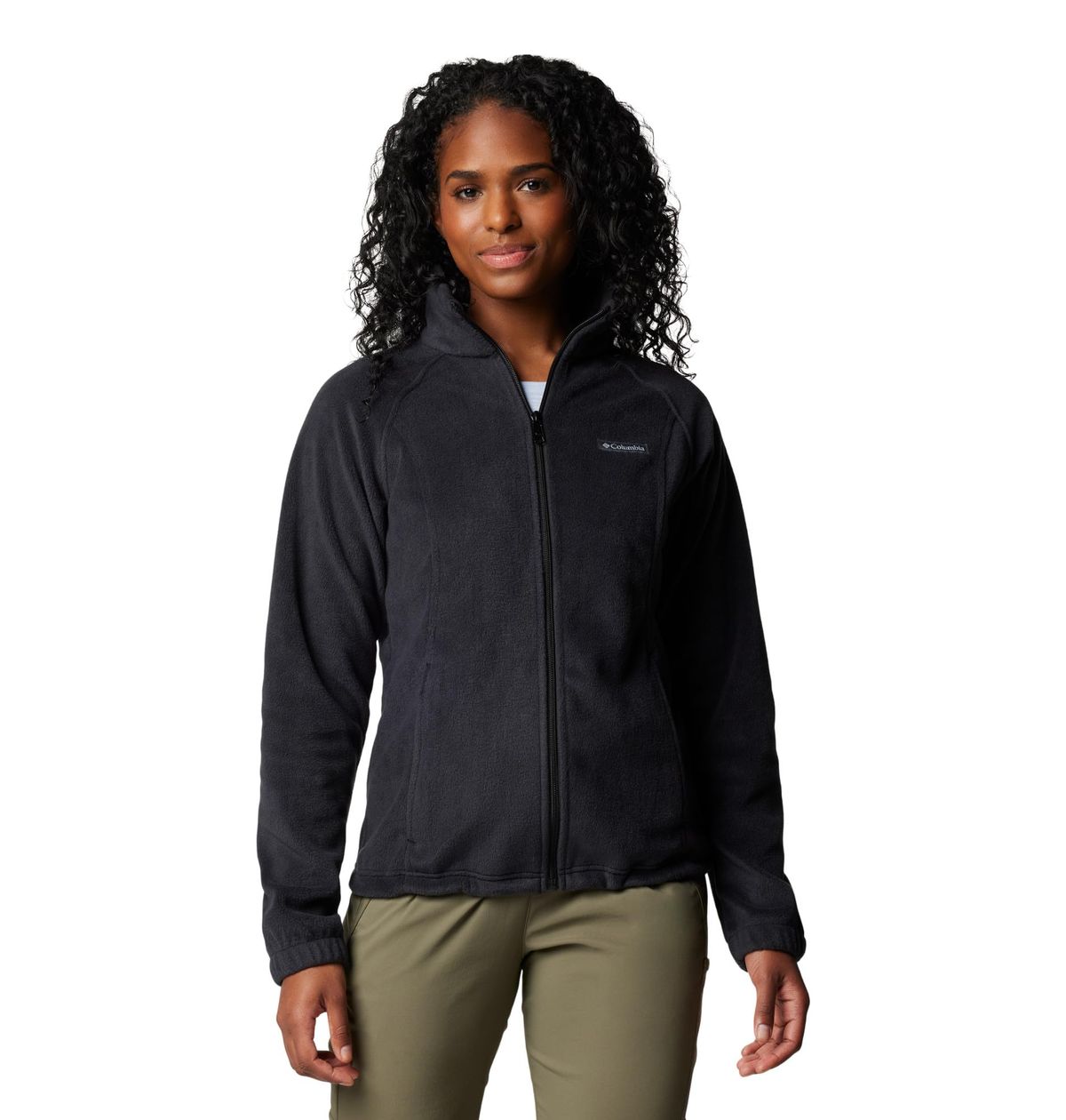 Columbia Women's Benton Springs Full Zip fleece jacket in black