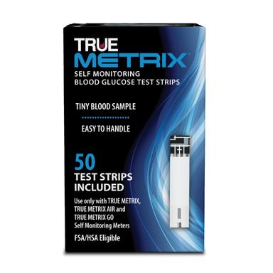 TRUE METRIX Self Monitoring Blood Glucose Test Strips, 50 Count