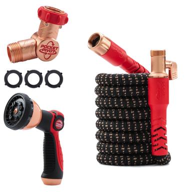 Pocket Hose 100 FT Copper Head Expandable Garden Hose with Pocket Pivot