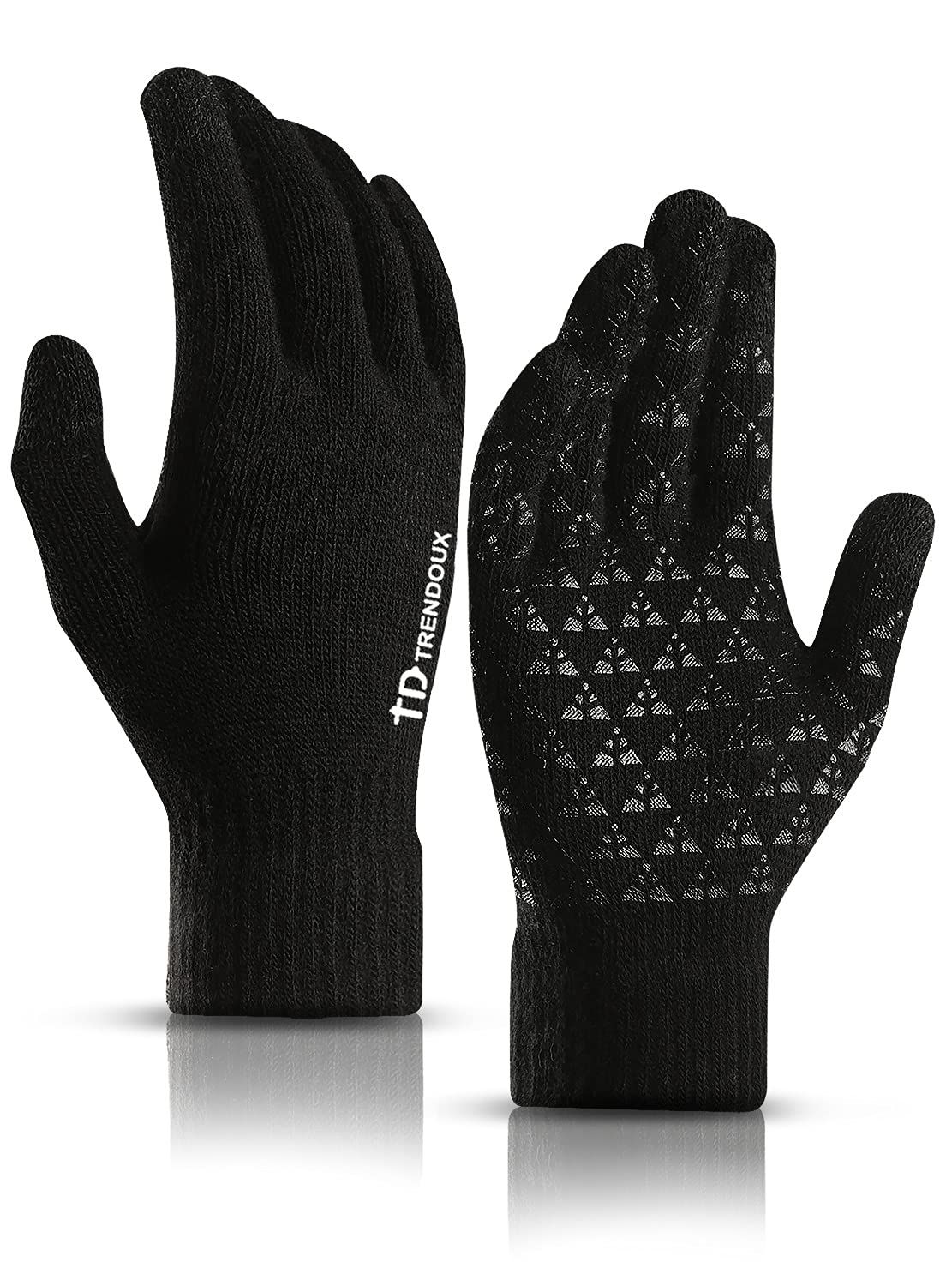 TRENDOUX winter touchscreen gloves in black