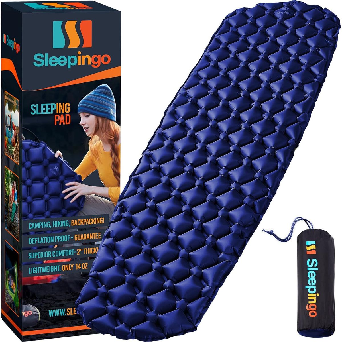 Sleepingo ultralight sleeping pad on a tent floor