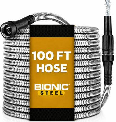 BIONIC STEEL 100 Ft Metal Garden Hose