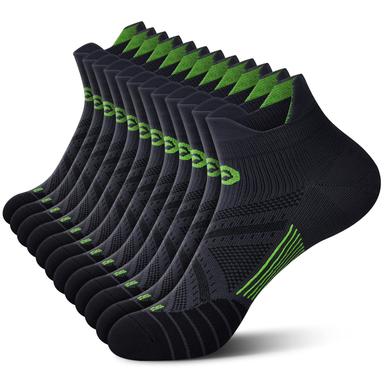 PAPLUS Compression Socks for Men & Women, Low Cut Ankle Running Socks with Arch Support