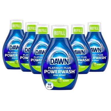 Dawn Platinum Powerwash Dish Spray, Apple Scent Refill (Pack of 6)