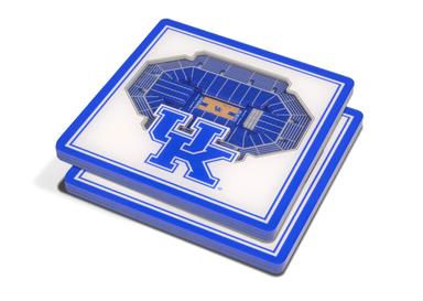 YouTheFan NCAA Kentucky Wildcats 3D StadiumView Coasters (Rupp Arena)