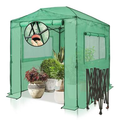EAGLE PEAK 8x6 Portable Walk-in Pop-Up Greenhouse