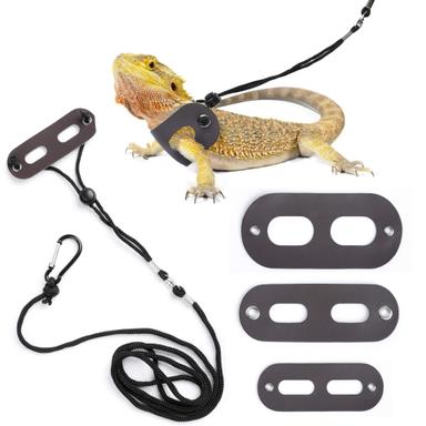 POLKASTORE Bearded Dragon Harness and Leash Adjustable 3-Pack | Mubboo