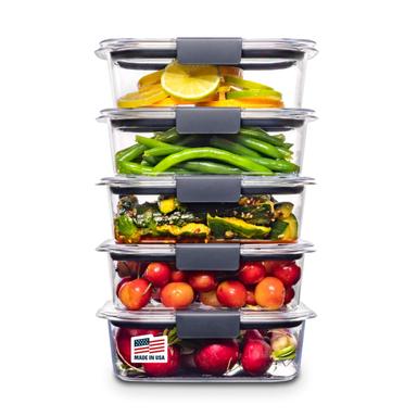 Rubbermaid Brilliance 3.2-Cup 5-Pack