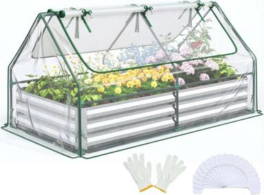 Quictent Raised Garden Bed with Cover