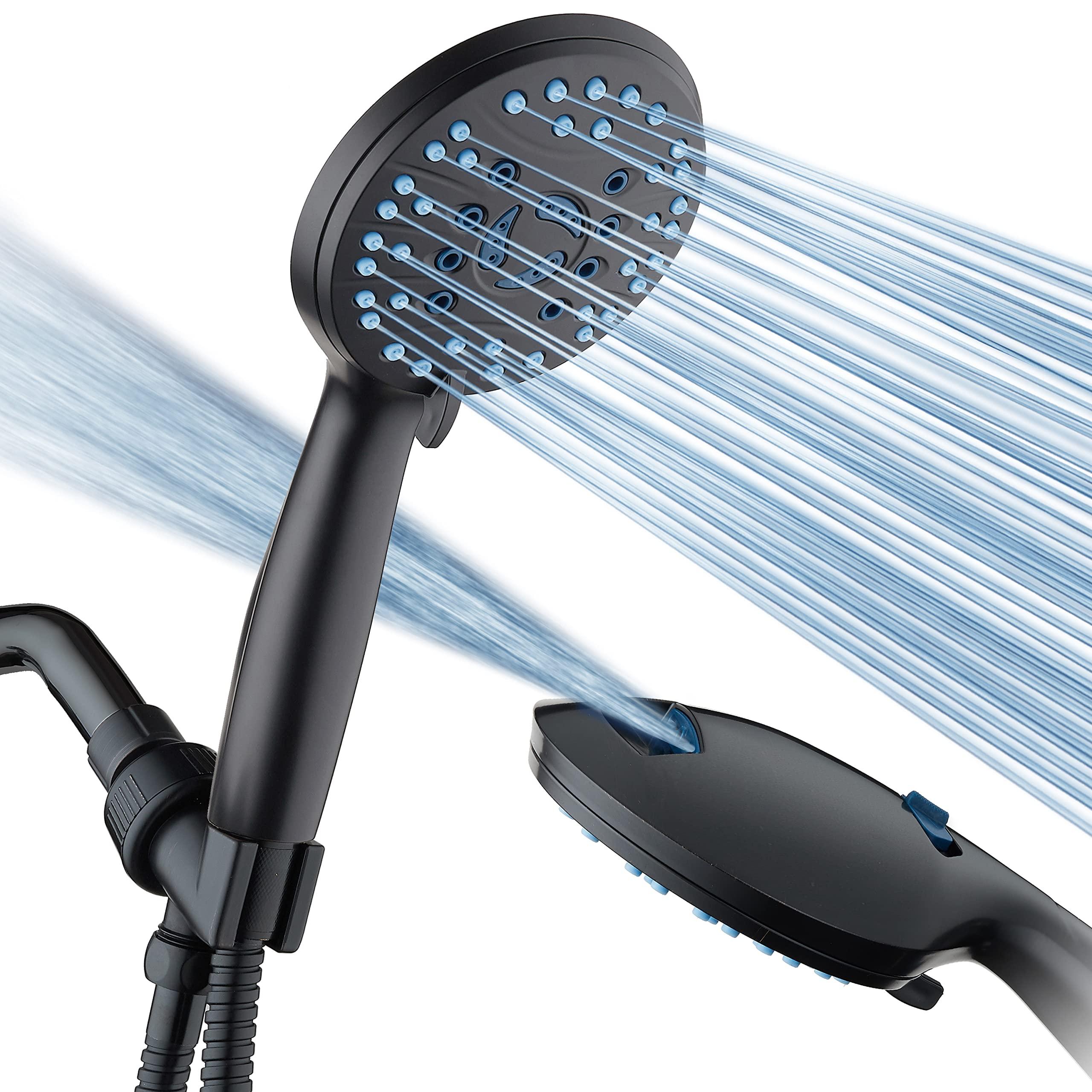 AquaCare High Pressure 8-mode Handheld Shower Head in chrome finish