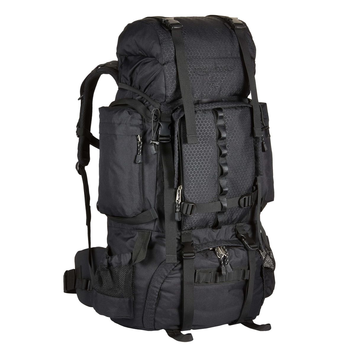 Amazon Basics 75L and Teton 65L Explorer hiking backpacks comparison