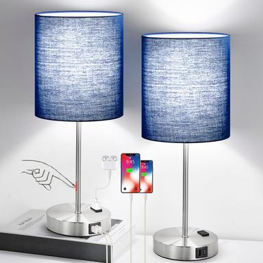 Lynnoland Set of 2 Touch Control Table Lamps