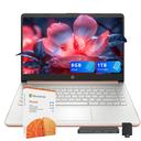 HP Stream 14″ HD Busines Laptops, Intel Celeron Processor, 8GB RAM, 1TB Storage (64GB eMMC + 1TB Docking Station Set), Intel UHD Graphics, 720p Webcam, WiFi, HDMI, Win 11, Gold | Mubboo