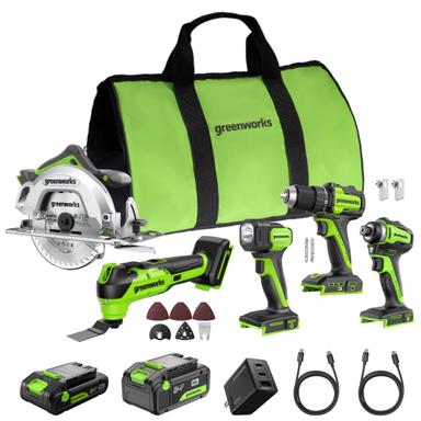 GREENWORKS 24V 5-Tool Combo Kit