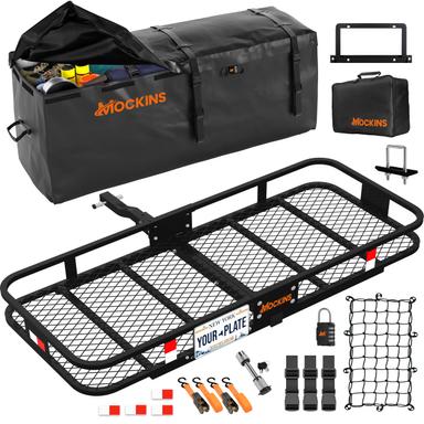 Mockins Folding Hitch Cargo Carrier with Bag