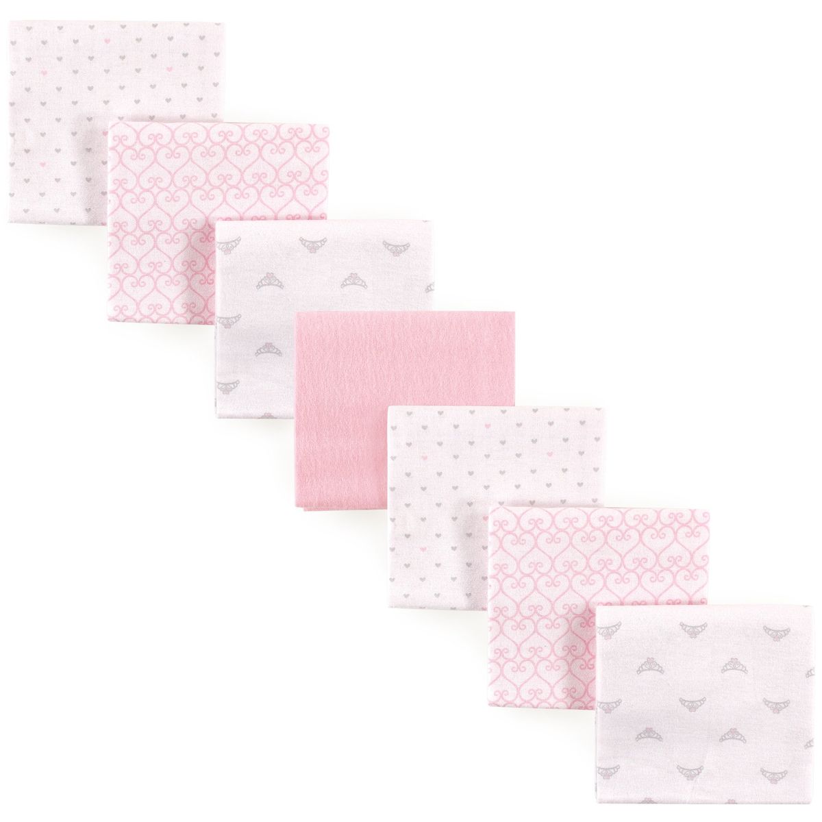 Luvable Friends cotton flannel receiving blankets 7-pack with elephant print